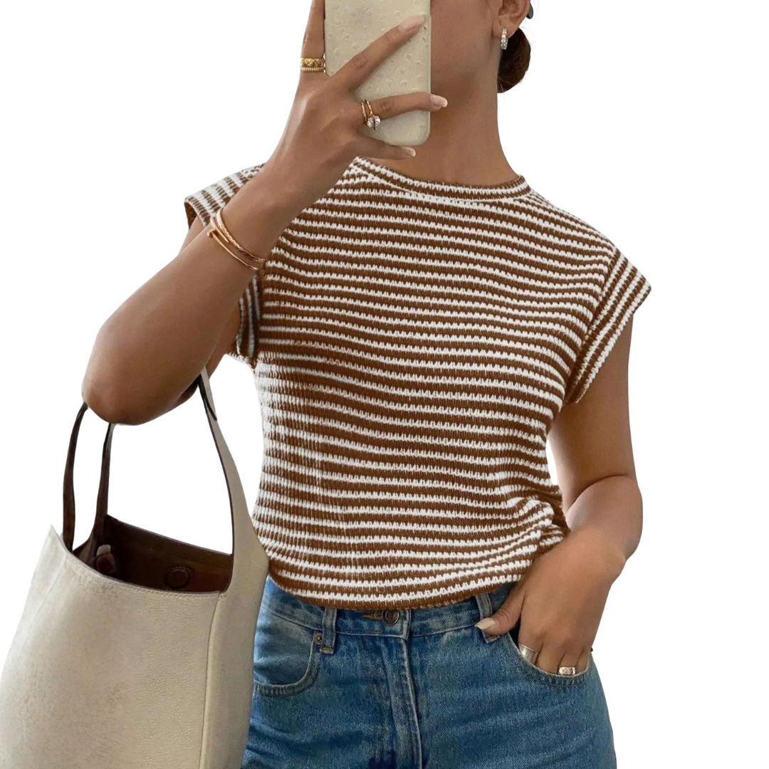 TONI™ – Breezy Cutout Sleeveless Tee