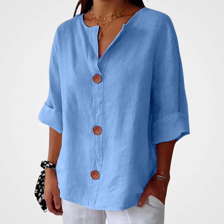 Mary | Casual Breathable Linen Blouse